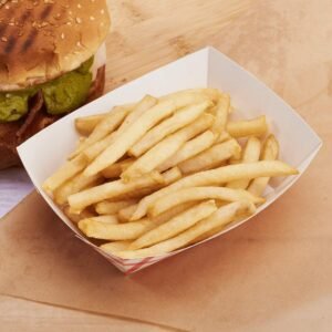 1 Lb Food Boat/tray Red Check & White 1000/case)