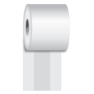 80 mm x 160 ft Iconex MAXStick®2GO, 24 per Carton, 55 GSM Facestock, 70 mm OD, No Sense Mark