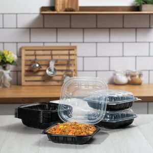 9" X 9" Clamshell Mfpp Container 1-compartment Hinged Lid 150/case)