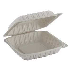 8" X 8" Clamshell Mfpp Container 1-compartment Corner Lock 150/case)