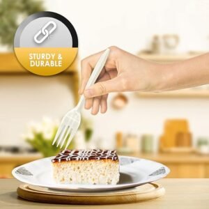 Medium Weight Plastic Fork White 1000/case)