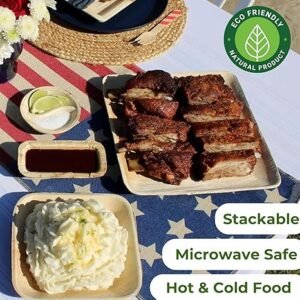 9.5" Palm Leaf Square Plates 25/pack 100/case