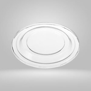 PET clear plastic, leak-resistant, recyclable