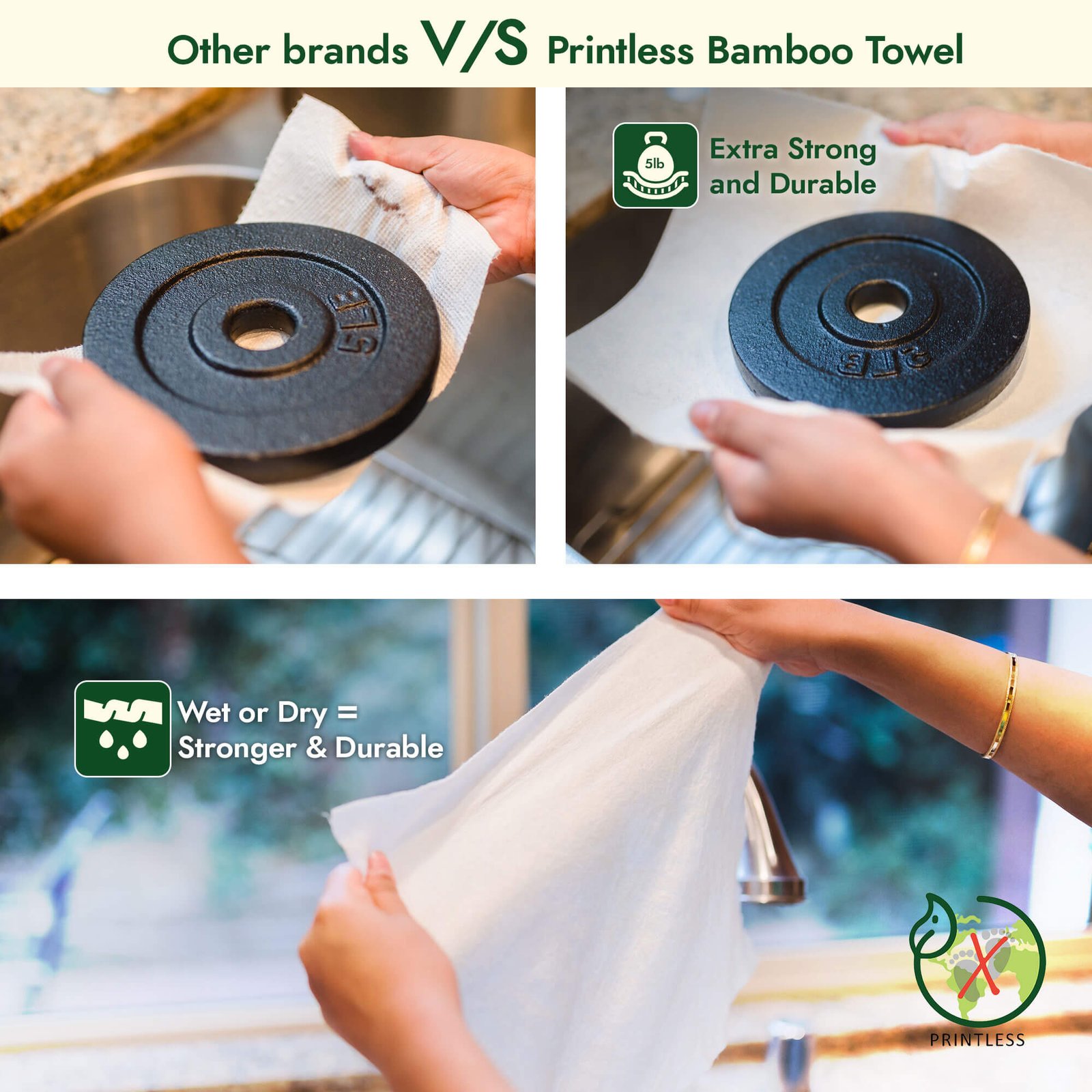 Printless Bamboo Towels
