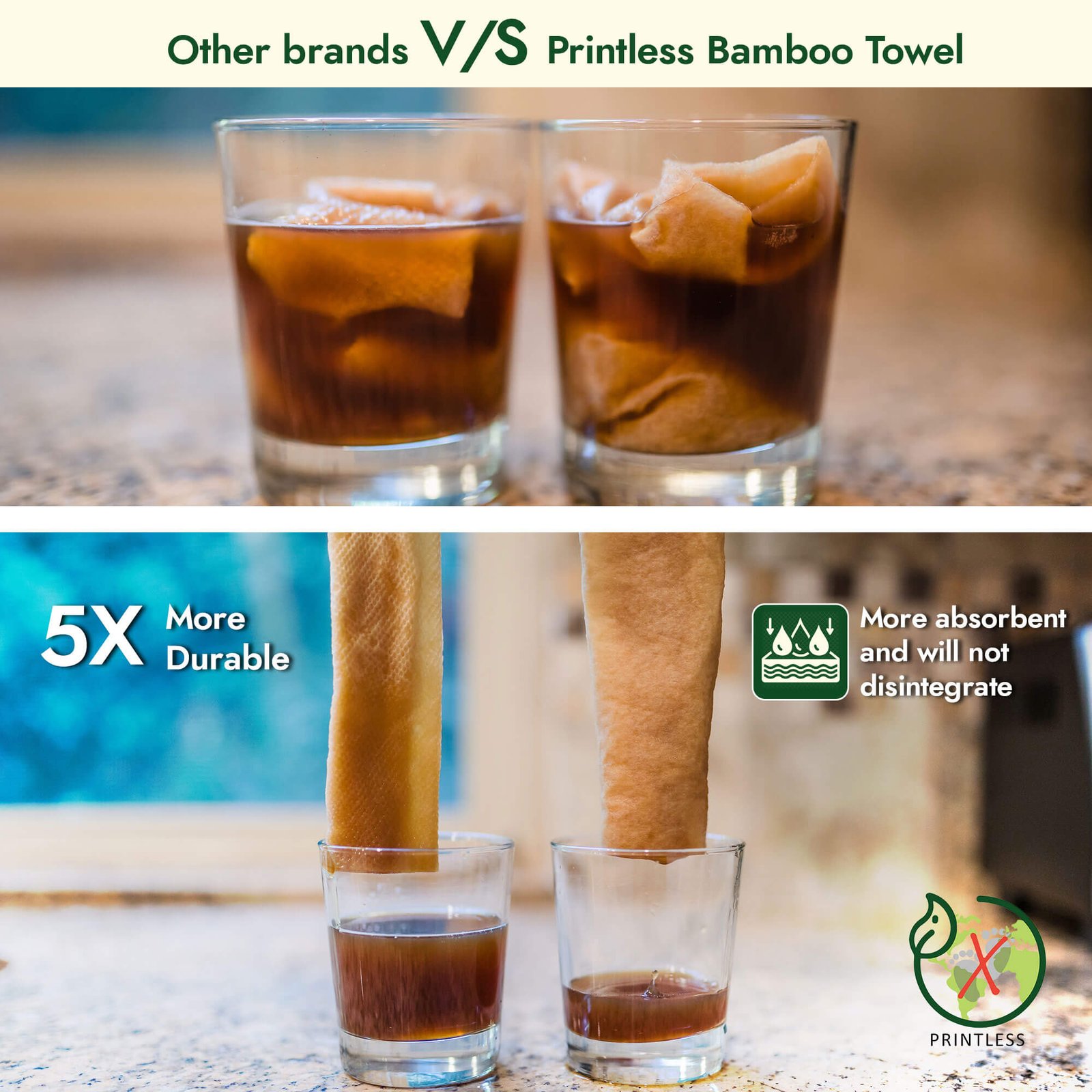 Printless Bamboo Towels
